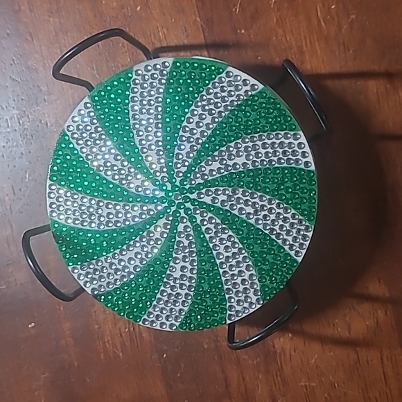 Rhinestone Christmas Coasters - Picture 13 of 14